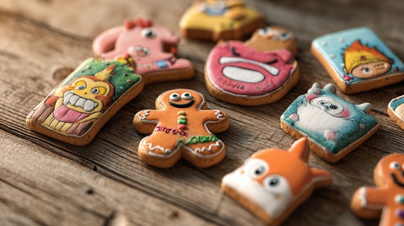 Edible greetings that people keep: gingerbread message cookies