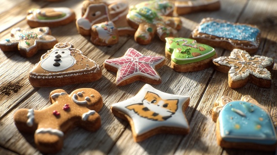 Small family dinners made memorable: cosy gingerbread